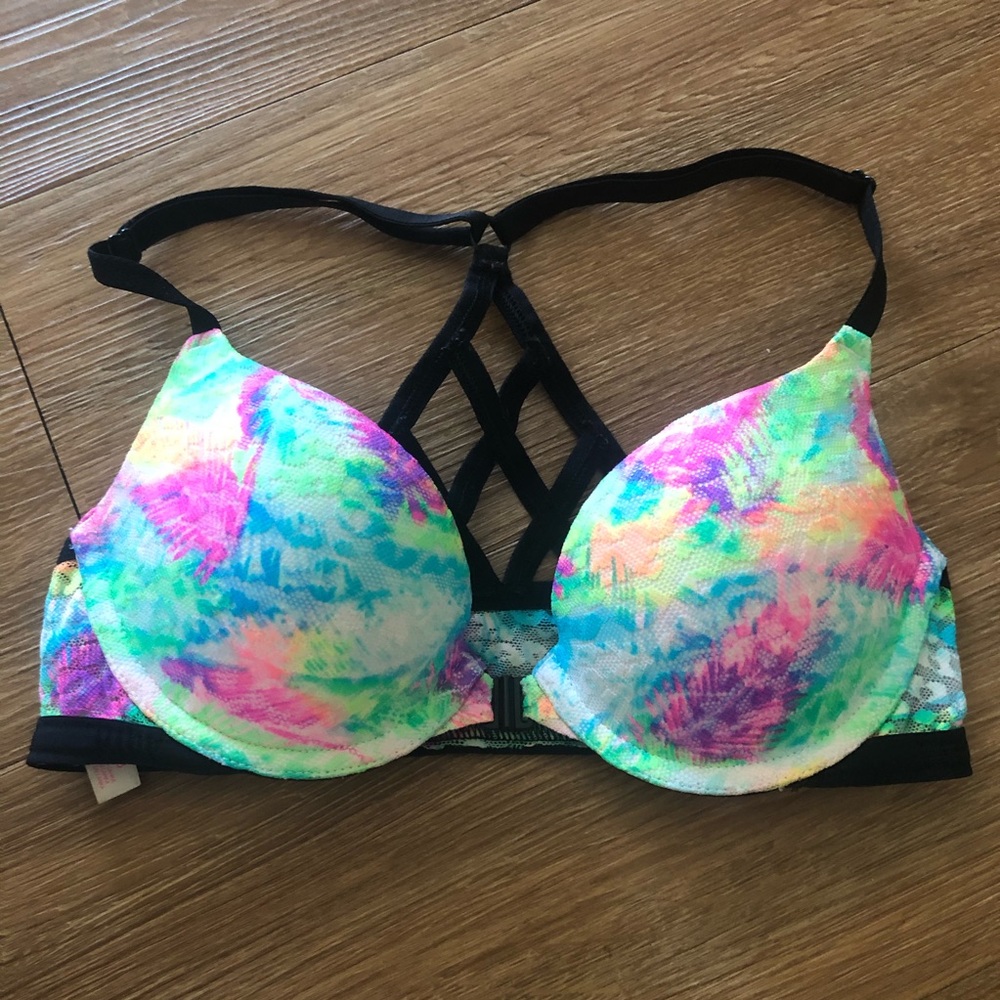 Victoria's Secret Pink Push Up Bra Triangle Back